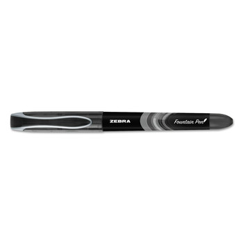 Zebra 48310 Fine 0.6 mm Fountain Pen - Black Ink (1 Dozen)