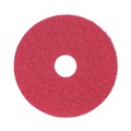  | Boardwalk BWK4014RED 14 in. dia. Buffing Floor Pads - Red (5/Carton) image number 0