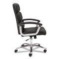 Office Chairs | HON HVL103.SB11 Traction 17.75 in. to 21.8 in. Seat Height High-Back Executive Chair - Black Seat/Back image number 1