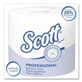 Cleaning & Janitorial Supplies | Scott 05102 Essential Septic-Safe Standard Roll Bathroom Tissue for Business - White (1210 Sheets/Roll, 80 Rolls/Carton) image number 3