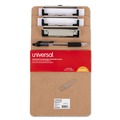 Clipboards | Universal UNV05561 1/2 in. Capacity 6 in. x 9 in. Hardboard Clipboard with Low-Profile Clip - Brown (6/Pack) image number 1