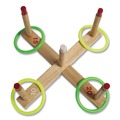 Office Jansan | Champion Sports QS1 Plastic/Wood Ring Toss Set - Assorted Colors (9-Piece/Set) image number 0