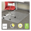 Office Jansan | Deflecto CM11242COM Economat 45 in. x 53 in. Occasional Use Chair Mat For Low Pile Carpet - Clear image number 6