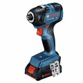 Combo Kits | Factory Reconditioned Bosch GXL18V-27B22-RT 18V Brushless Lithium-Ion 1/4 in. Hex Cordless Impact Driver and 1/2 in. Drill Driver Combo Kit (2 Ah) image number 1