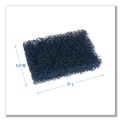 Cleaning Cloths | Boardwalk 88BWK HD 3.5 in. x 5 in. Extra Heavy-Duty Scour Pad - Dark Blue (20/Carton) image number 6