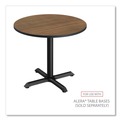 Office Jansan | Alera ALETTRD36EW 35.5 in. Diameter Round Reversible Laminate Table Top - Espresso/Walnut image number 6