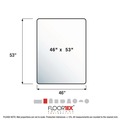  | Floortex ECM121345ER Cleartex MegaMat 46 in. x 53 in. Heavy-Duty Polycarbonate Mat for Hard Floor/All Carpet - Clear image number 8
