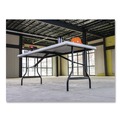 Office Jansan | Iceberg 65223 72 in. x 30 in. x 29 in. IndestrucTable Industrial Rectangular Folding Table - Platinum image number 6