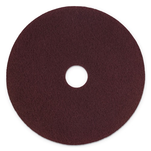 Cleaning Cloths | Scotch-Brite SPPP20 20 in. Diameter Surface Preparation Pad - Maroon (5/Carton) image number 0