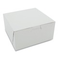 Food Trays, Containers, and Lids | SCT 1505 3 in. x 6 in. x 6 in. Paper Standard One-Piece Non-Window Bakery Boxes - White (250/Carton) image number 0