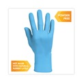 Work Gloves | Ansell 54188 4 mil Thick 9.5 in. Long Powder-Free G10 Comfort Plus Blue Nitrile Gloves - Large, Light Blue (100/Box, 10 Boxes/Carton) image number 4