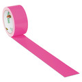 Packing Tapes | Duck 1265016 1.88 in. x 15 yards 3 in. Core Colored Duct Tape - Neon Pink (1-Roll) image number 2