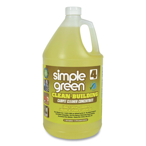 All-Purpose Cleaners | Simple Green 1210000211201 Clean Building 1-Gallon Carpet Cleaner Concentrate - Unscented (2/Carton) image number 0