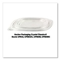 Food Service | Anchor 4308115 8.13 in. x 8.13 in. x 0.34 in. Crystal Classics Plastic Lids - Clear (150/Carton) image number 3