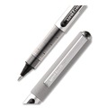 Office Jansan | uni-ball 60126 VISION Fine 0.7 mm Black Ink Roller Ball Pen Stick - Silver/Black/Clear Barrel (1 Dozen) image number 1