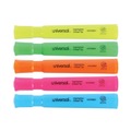  | Universal UNV08860 Chisel Tip Assorted Color Desk Highlighters (5/Set) image number 1