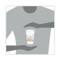 Cups and Lids | Dart RTP20BARE Bare Eco-Forward 20 oz. Plastic RPET Cold Cups - Leaf Design (600/Carton) image number 4