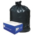 Classic WEBWRM48 56 Gallon 0.9 mil 43 in. x 47 in. Linear Low-Density Can Liners - Black (100/Carton) image number 0