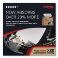 Percentage Off | WypAll 41044 11.1 in. x 16.8 in. BRAG Box HYDROKNIT X80 Cloths - White (160/Carton) image number 3