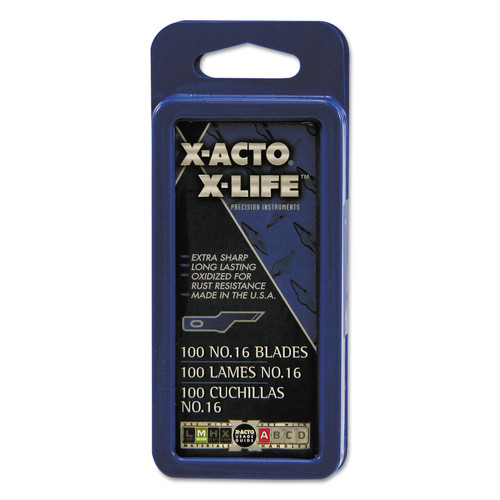Just Launched | X-ACTO X616 No. 16 Bulk Pack Blades for X-Acto Knives (100-Piece/Box) image number 0