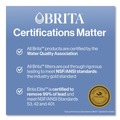 Food Service | Brita 36089CT 6-Cup Denali Water Filter Pitcher with 1 Standard Filter - White (2/Carton) image number 8