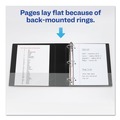 Office Jansan | Avery 27650 11 in. x 8.5 in. 3 in. Capacity 3 Rings Durable Non-View Binder with DuraHinge and Slant Rings - Black image number 5