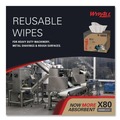 Percentage Off | WypAll 41044 11.1 in. x 16.8 in. BRAG Box HYDROKNIT X80 Cloths - White (160/Carton) image number 6