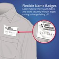 Office Jansan | Avery 05395 3.38 in. x 2.33 in. Flexible Adhesive Name Badge Labels - White (50/Box) image number 6