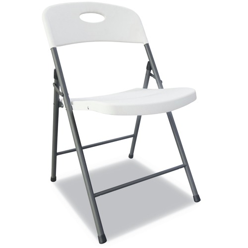 Office Jansan | Alera ALEFR9402 18.19 in. Seat Height 225 lbs. Capacity Molded Resin Folding Chair - White (4/Carton) image number 0