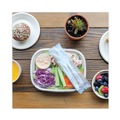 Labor Day Sale! Save $30 off $199! | World Centric ASPSTN 6 in. TPLA Compostable Knife/Fork/Spoon/Napkin Cutlery - White (250/Carton) image number 1