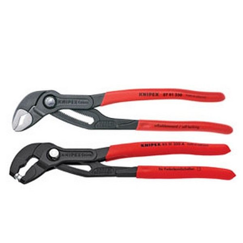 Pliers | Knipex 9K0080104US 2-Piece Cobra and Water Hose Plier Set image number 0