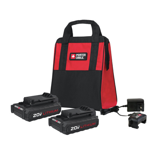 Porter Cable Pcck888lb 20v Max 1 3 Ah Lithium Ion Battery 2 Pack And Charger Kit Cpo Outlets