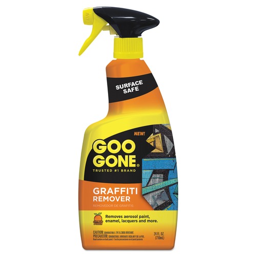 Cleaning & Janitorial Supplies | Goo Gone 2132 24 oz. Spray Bottle Graffiti Remover (4/Carton) image number 0