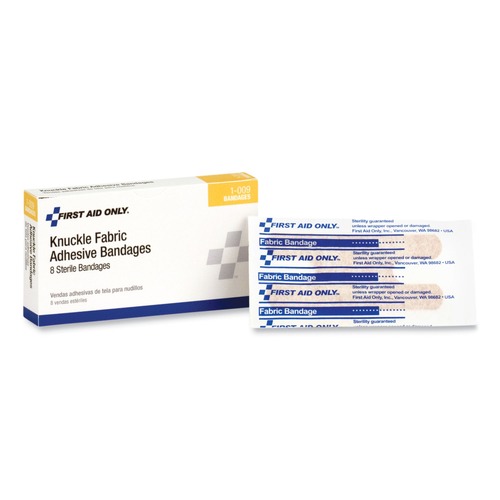 First Aid | PhysiciansCare by First Aid Only 1-009-001 First Aid Fabric Knuckle Bandages (8/Box) image number 0