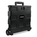 Office Jansan | Universal UNV14110 18-1/4 in. x 15 in. x 18-1/4 in. to 39-3/8 in. Collapsible Mobile Storage Crate - Black image number 5