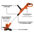  | Black & Decker BESTA510 120V 6.5 Amp 14 in. Electric Corded String Trimmer with Auto Feed image number 10
