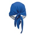 Cooling Gear | Ergodyne 12481 Chill-Its 6615 One Size Fits Most High-Performance Bandana Doo Rag with Terry Cloth Sweatband - Blue image number 6