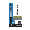 Office Jansan | Pilot 31910 Acroball Pro Advanced Ink Retractable 1 mm Hybrid Gel Pen - Medium, Black (Dozen) image number 1
