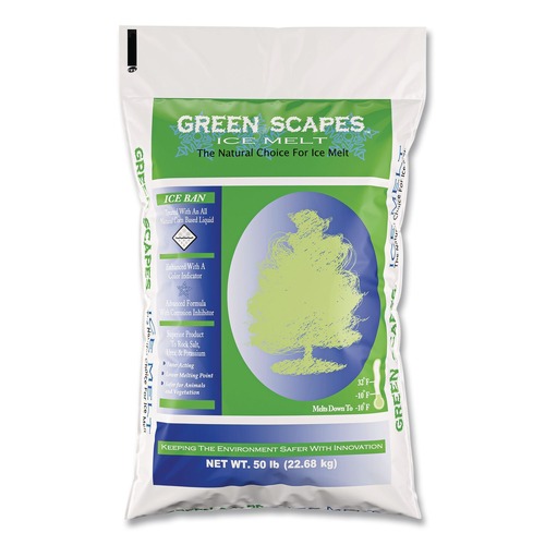 Facility Maintenance & Supplies | Scotwood Industries 50B-GREEN 50 lb. Green Scapes Ice Melt (1-Pallet) image number 0