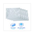 Bulk Savings Pricing 3 | Boardwalk H7658TWK 38 in. x 58 in. 60 gal. 0.9 mil Linear Low Density Industrial Can Liners - White (100/Carton) image number 2