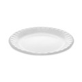 Bowls and Plates | Pactiv Corp. YTK100090000 1 Compartment 9 in. Round Laminated Foam Plates - White (500/Carton) image number 0