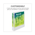 Office Jansan | Samsill 18957 11 in. x 8.5 in. 3 Rings 1.5 in. Capacity Earth's Choice Plant-Based Round Ring View Binder - White image number 5