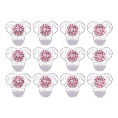 Odor Control | Boardwalk 3USPBP012I072M202143000 3 oz. Cherry Scent Urinal Screen with Para Deodorizer Block (12/Box) image number 0