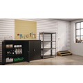 Office Filing Cabinets & Shelves | Alera 26112 36 in. x 18 in. x 60 in. 4-Shelf Steel Shelving Unit with Laminate Shelves - Black/Gun Metal Gray image number 10