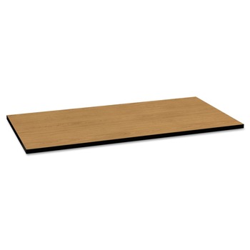 HON Huddle Flat Edge 60 in. x 30 in. Rectangular Table Top - Harvest/Black