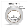 Office Jansan | Universal UNV63120 3 in. Core 1.88 in. x 109 yds. 1.7 mil Deluxe General-Purpose Acrylic Box Sealing Tape - Clear (6/Pack) image number 2