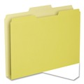 Office Jansan | Pendaflex 54456 1.5 in. Expansion 1/3-Cut Assorted Tabs Double Stuff Letter File Folders - Yellow (50/Pack) image number 1
