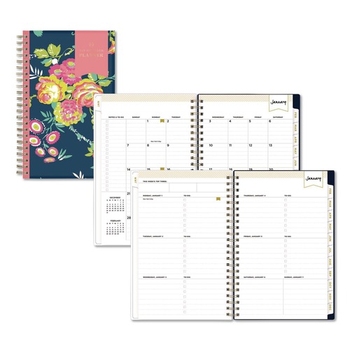 Calendars & Planners | Blue Sky BLS103620 8 in. x 5 in. 12-Month (Jan-Dec 2026) Day Designer Peyton Weekly/Monthly Planner - Navy Cover image number 0