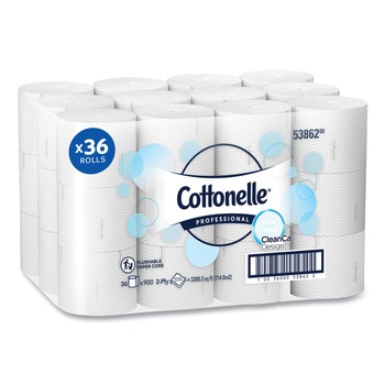 Cottonelle 53862 CleanCare 2-Ply Septic Safe Bathroom Tissue - White (36/Carton)