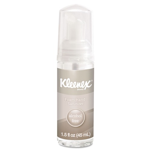 Cleaning & Janitorial Supplies | Kleenex 34136 1.5 oz. Pump Bottle Alcohol-Free Foam Hand Sanitizer - Unscented image number 0